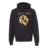 Christian Lion Of Judah Jesus Christ Gift Premium Hoodie