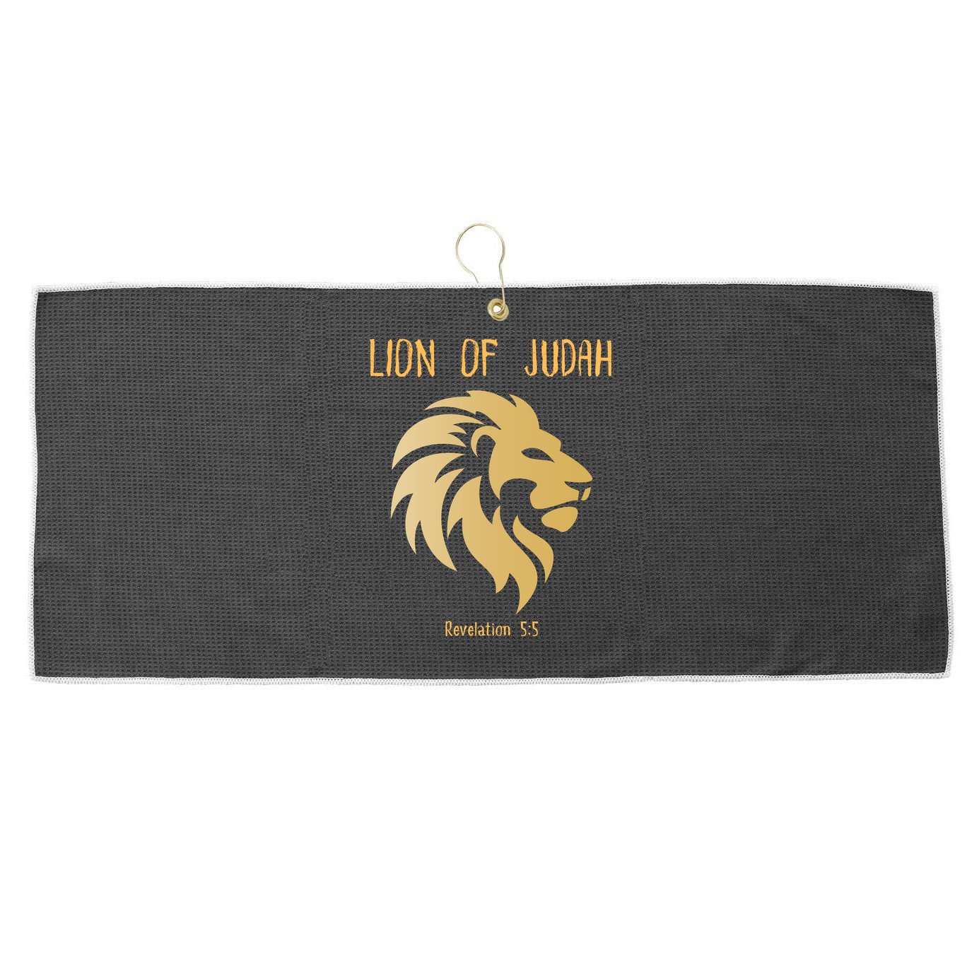 Christian Lion Of Judah Jesus Christ Gift Large Microfiber Waffle Golf Towel