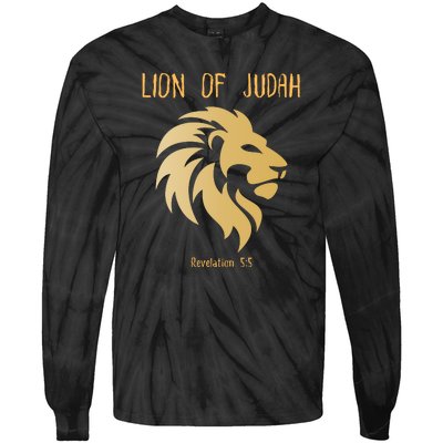 Christian Lion Of Judah Jesus Christ Gift Tie-Dye Long Sleeve Shirt