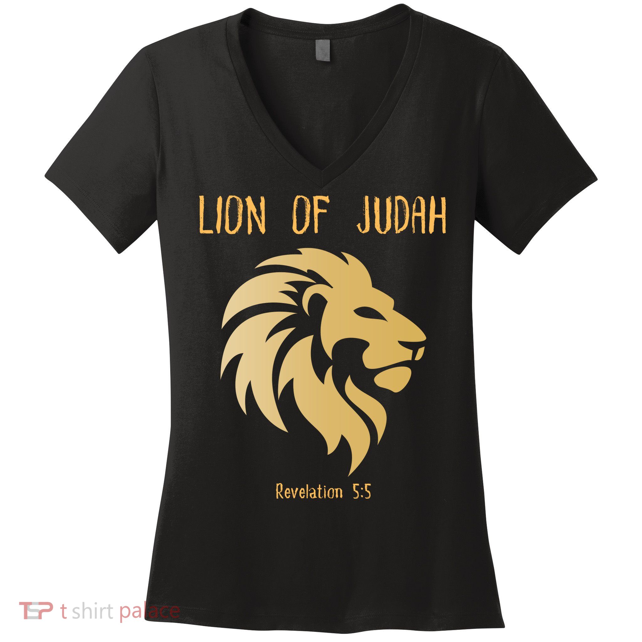 Christian Lion Of Judah Jesus Christ Gift Women's V-Neck T-Shirt