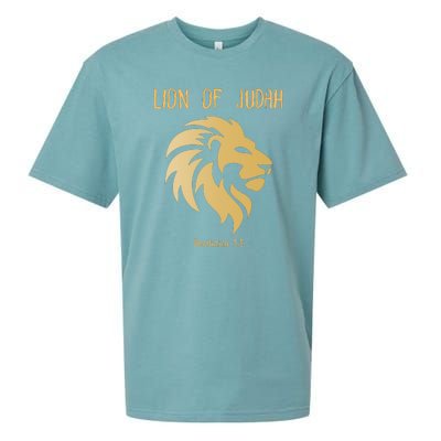 Christian Lion Of Judah Jesus Christ Gift Sueded Cloud Jersey T-Shirt