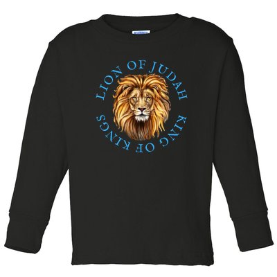 Christian Lion Of Judah Jesus Christ Gift Toddler Long Sleeve Shirt