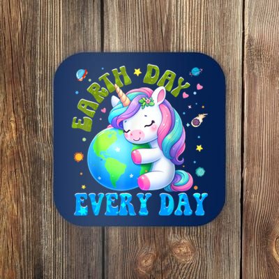 Cute Love Our Planet Unicorn Earth Day Coaster