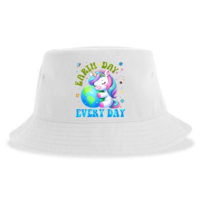 Cute Love Our Planet Unicorn Earth Day Sustainable Bucket Hat