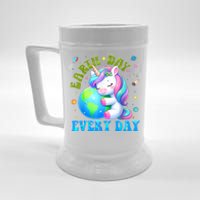 Cute Love Our Planet Unicorn Earth Day Beer Stein