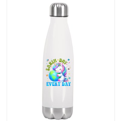 Cute Love Our Planet Unicorn Earth Day Stainless Steel Insulated Water Bottle