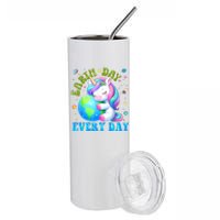 Cute Love Our Planet Unicorn Earth Day Stainless Steel Tumbler