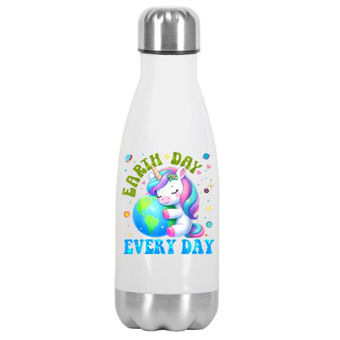 Cute Love Our Planet Unicorn Earth Day Stainless Steel Insulated Water Bottle