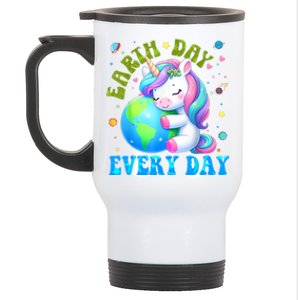 Cute Love Our Planet Unicorn Earth Day Stainless Steel Travel Mug