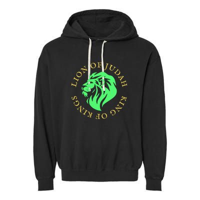 Christian Lion Of Judah Jesus Christ Gift Garment-Dyed Fleece Hoodie