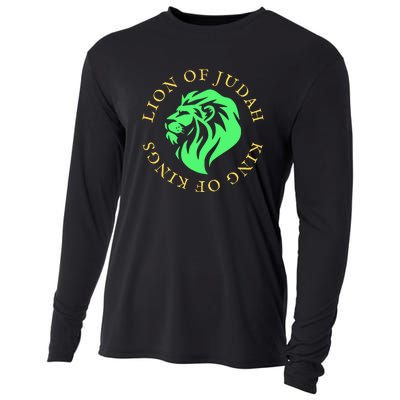 Christian Lion Of Judah Jesus Christ Gift Cooling Performance Long Sleeve Crew