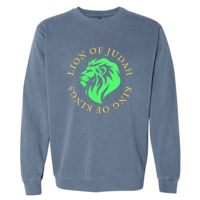 Christian Lion Of Judah Jesus Christ Gift Garment-Dyed Sweatshirt