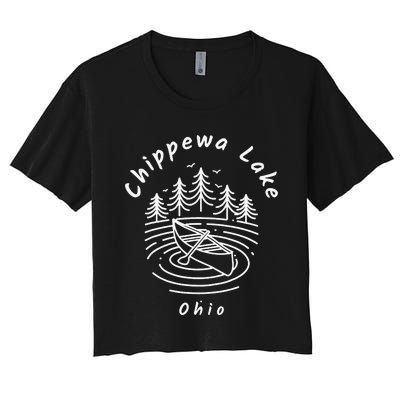 Chippewa Lake Ohio Women's Crop Top Tee