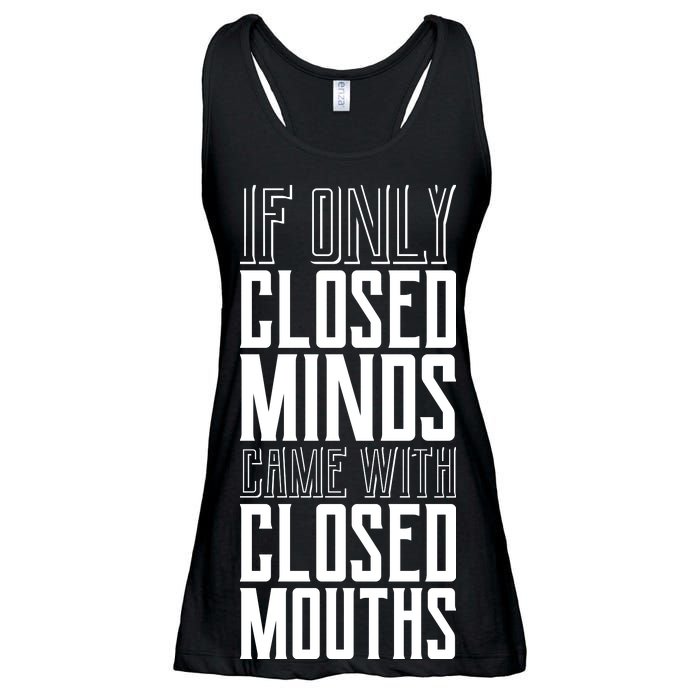 Closed Minds Closed Mouths Ladies Essential Flowy Tank