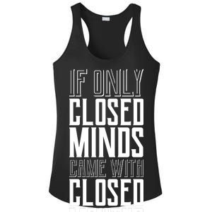 Closed Minds Closed Mouths Ladies PosiCharge Competitor Racerback Tank