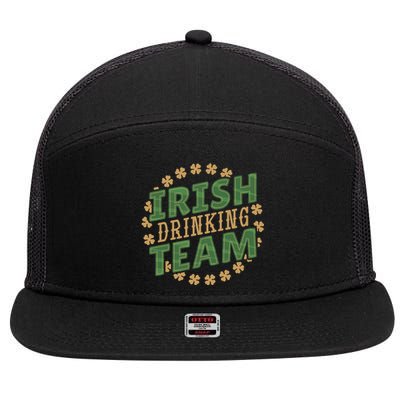 Clover Irish Drinking Team 7 Panel Mesh Trucker Snapback Hat