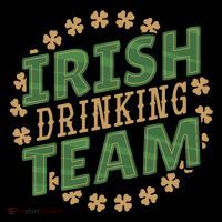 Clover Irish Drinking Team Button