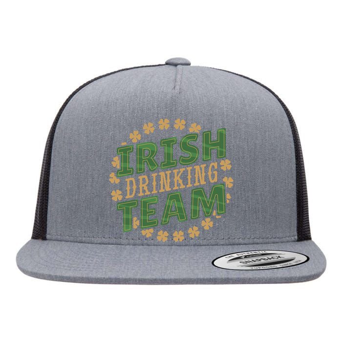 Clover Irish Drinking Team Flat Bill Trucker Hat