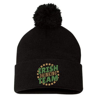 Clover Irish Drinking Team Pom Pom 12in Knit Beanie