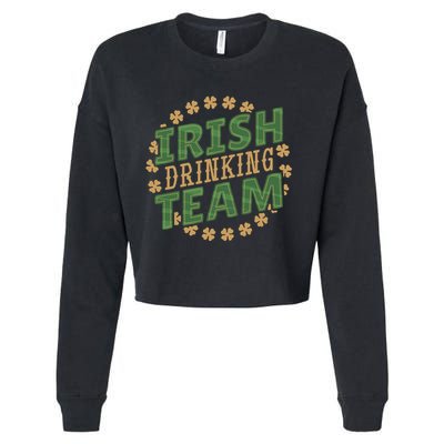 Clover Irish Drinking Team Cropped Pullover Crew