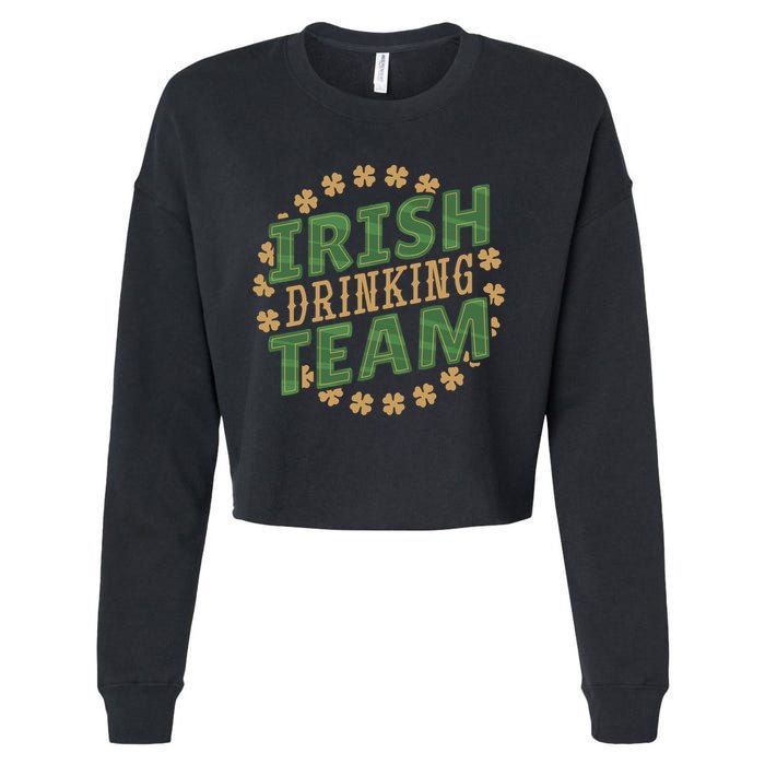 Clover Irish Drinking Team Cropped Pullover Crew