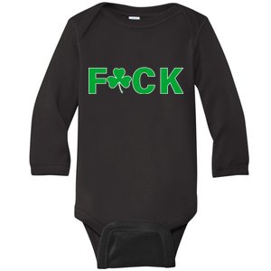 Clover Irish F*UCK Baby Long Sleeve Bodysuit