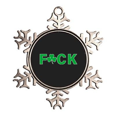 Clover Irish F*UCK Metallic Star Ornament