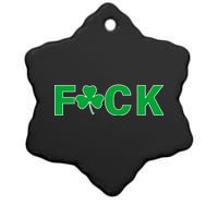 Clover Irish F*UCK Ceramic Star Ornament