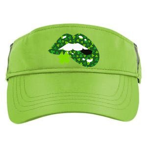 Clover Lips St.Patrick's Day Adult Drive Performance Visor