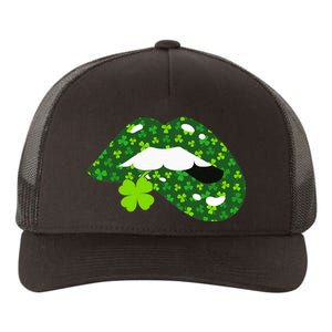 Clover Lips St.Patrick's Day Yupoong Adult 5-Panel Trucker Hat