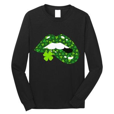 Clover Lips St.Patrick's Day Long Sleeve Shirt