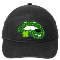 Clover Lips St.Patrick's Day 7-Panel Snapback Hat