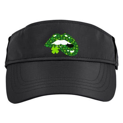 Clover Lips St.Patrick's Day Adult Drive Performance Visor