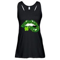 Clover Lips St.Patrick's Day Ladies Essential Flowy Tank