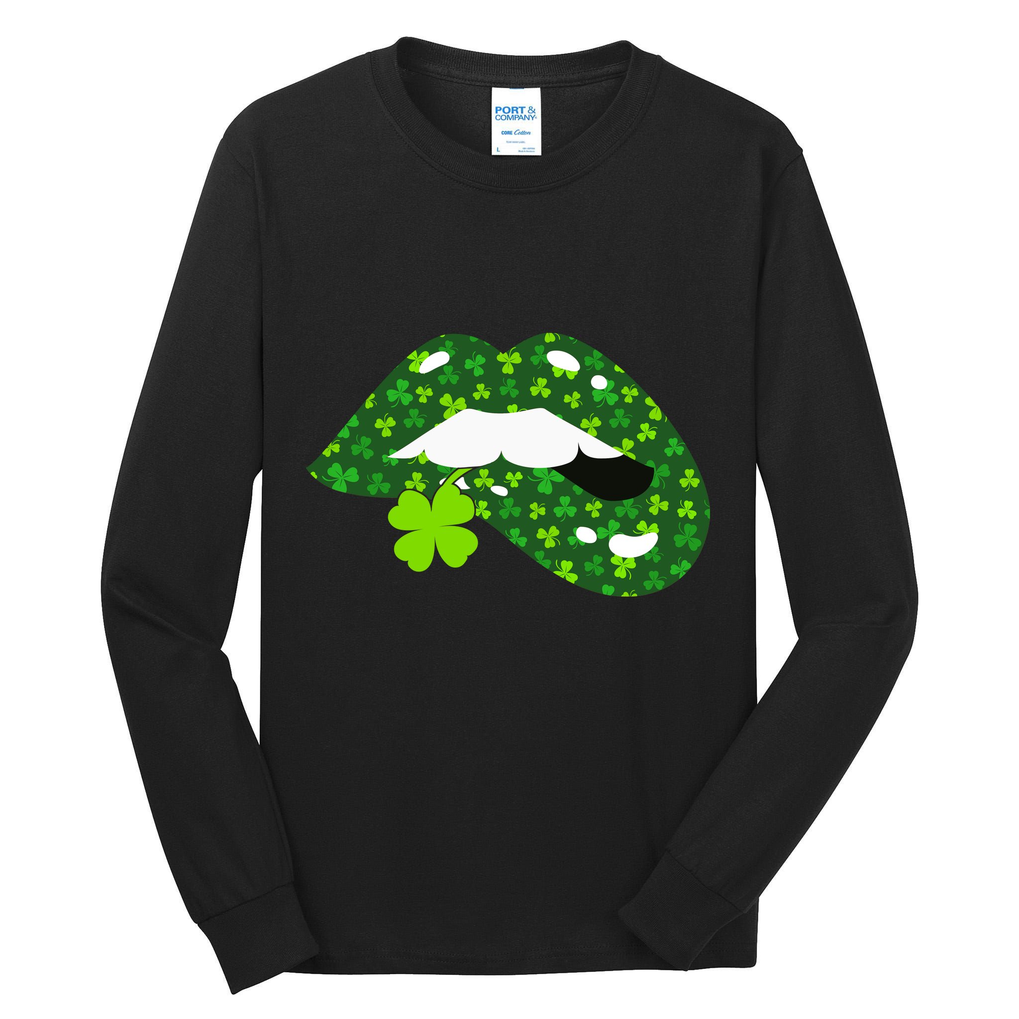 Clover Lips St.Patrick's Day Tall Long Sleeve T-Shirt