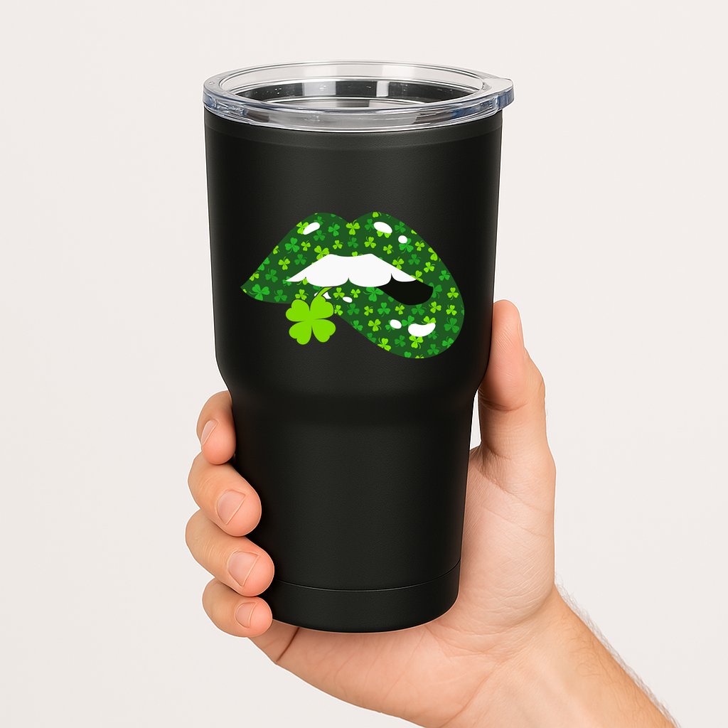 Clover Lips St.Patrick's Day Tumbler