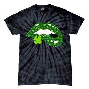 Clover Lips St.Patrick's Day Tie-Dye T-Shirt