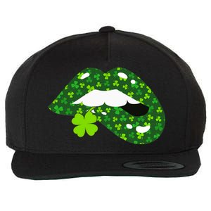 Clover Lips St.Patrick's Day Wool Snapback Cap