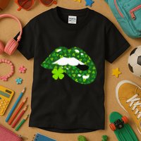 Clover Lips St.Patrick's Day Kids T-Shirt