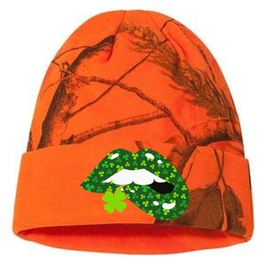 Clover Lips St.Patrick's Day Kati Licensed 12" Camo Beanie