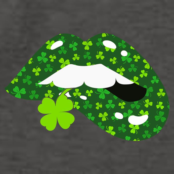 Clover Lips St.Patrick's Day Vector Backpack