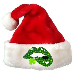 Clover Lips St.Patrick's Day Premium Christmas Santa Hat