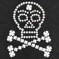 Clover Skull Crossbones St. Patricks Day Cool Comfort Performance Bucket Hat
