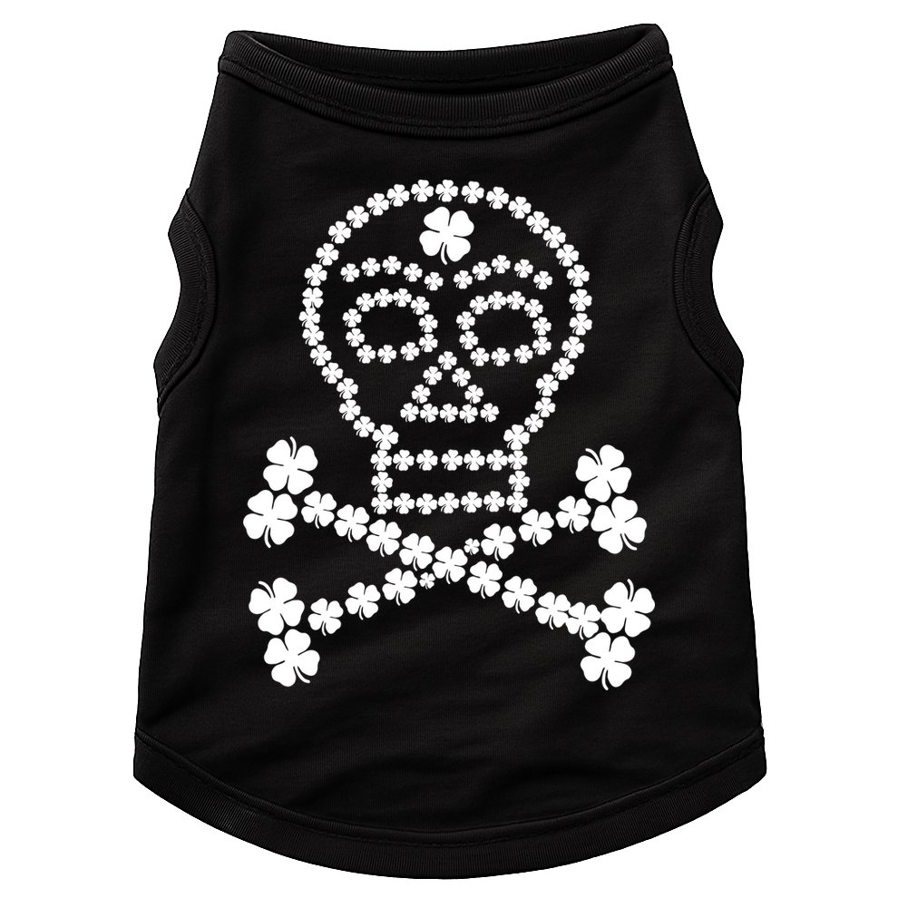 Clover Skull Crossbones St. Patricks Day Doggie Tank