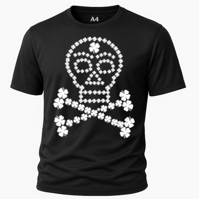 Clover Skull Crossbones St. Patricks Day Performance Shirt