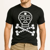 Clover Skull Crossbones St. Patricks Day Cooling Performance Crew T-Shirt