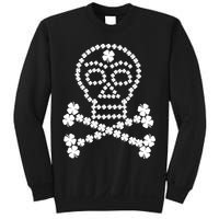 Clover Skull Crossbones St. Patricks Day Sweatshirt