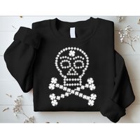 Clover Skull Crossbones St. Patricks Day Sweatshirt