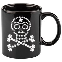 Clover Skull Crossbones St. Patricks Day 11oz C Handle Ceramic Mug