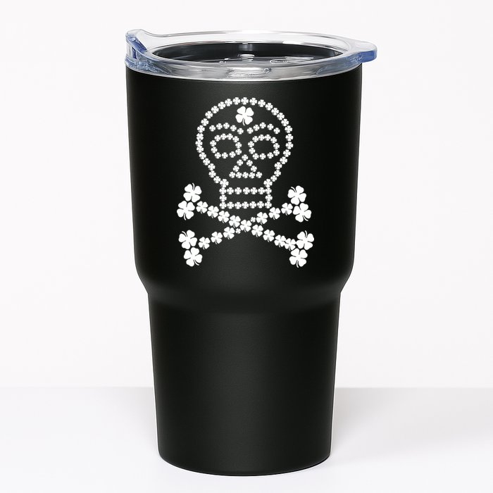 Clover Skull Crossbones St. Patricks Day Tumbler